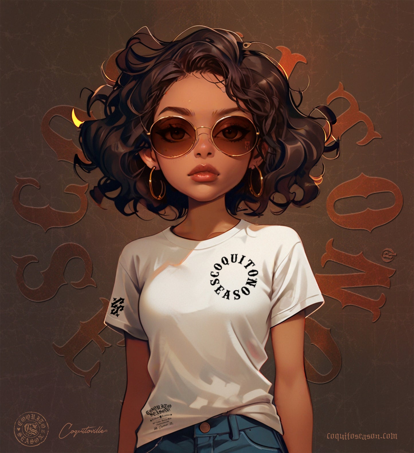 B6 - CoquitoSeason® Infinite Circle Tee – Latin Pride & Culture Tee 2025