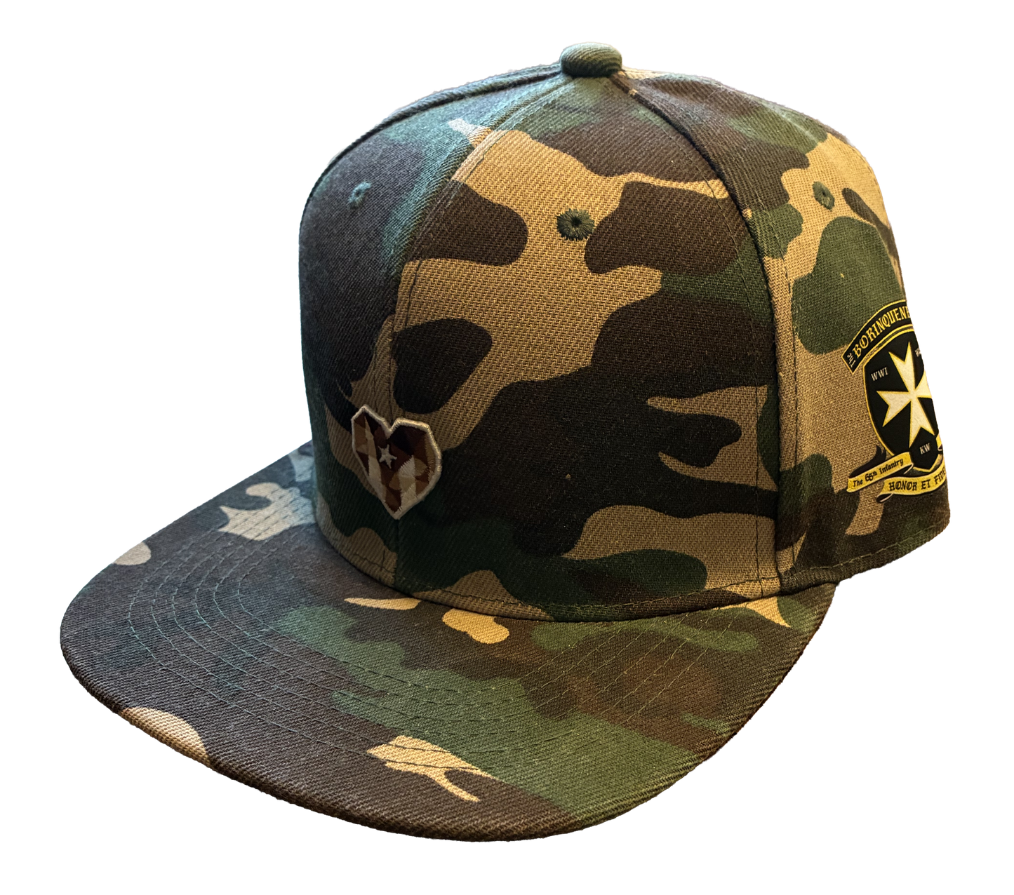 A2 - Borinqueneers Homage Snapback Hat - Camo