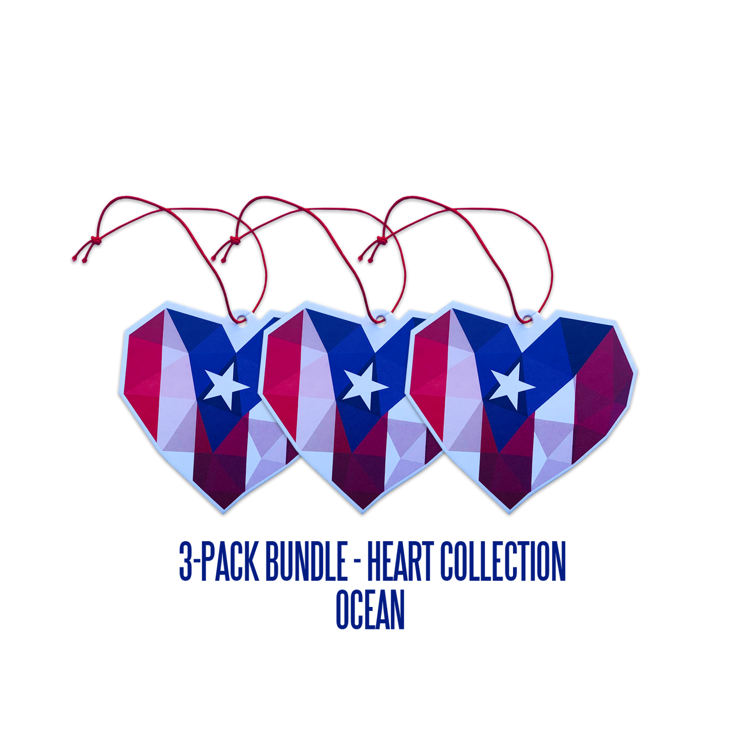 A7 - El Olor de Coquito Season®: Corazón Borincano - Air Freshener (Standard Color)