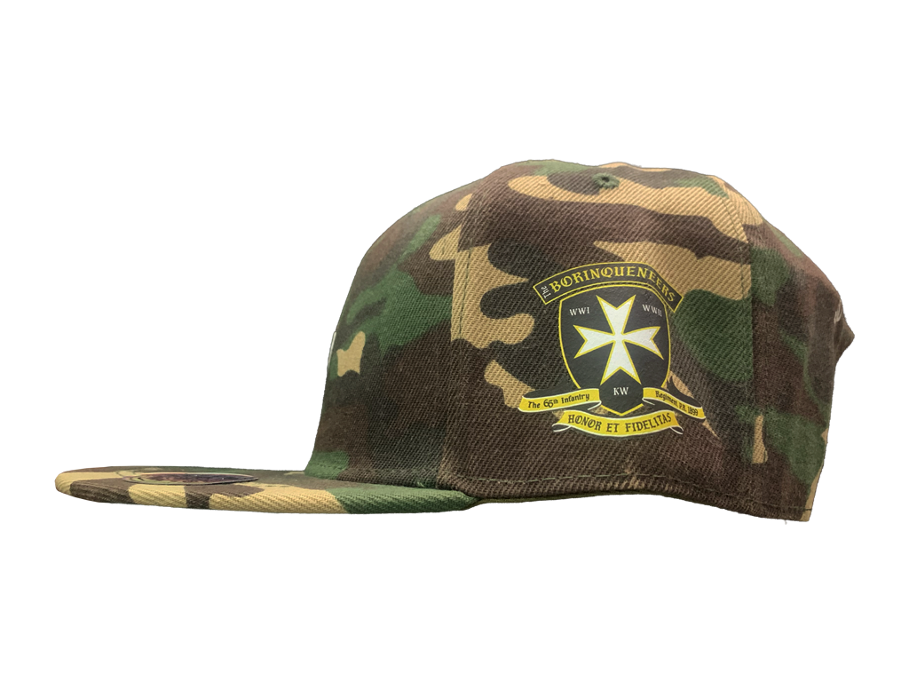 A2 - Borinqueneers Homage Snapback Hat - Camo