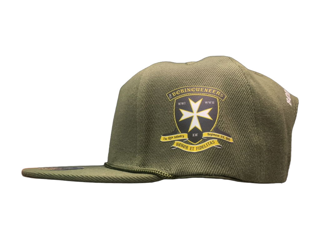 A2 - Borinqueneers Homage Snapback Hat - Military Green