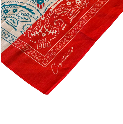 A1 - Bandana Puerto Rican Flag | Light Blue Twist | Premium 100% Cotton *NEW*