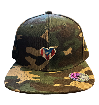 A2 - Borinqueneers Homage Snapback Hat - Camo