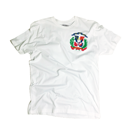 B5 - Dominican Pride Shield Logo Tee – “All Day, Every Day” Graphic T-Shirt 🇩🇴