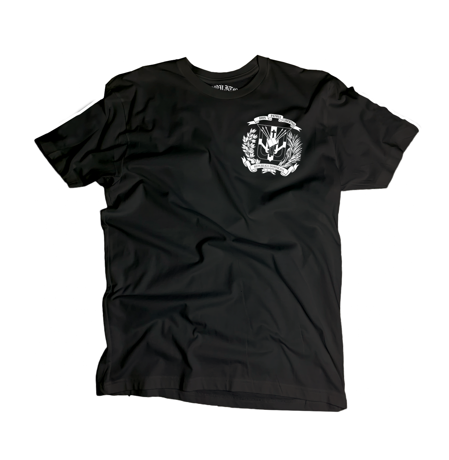 B5 - Dominican Pride Shield Logo Tee – “All Day, Every Day” Graphic T-Shirt 🇩🇴