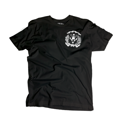 B5 - Dominican Pride Shield Logo Tee – “All Day, Every Day” Graphic T-Shirt 🇩🇴