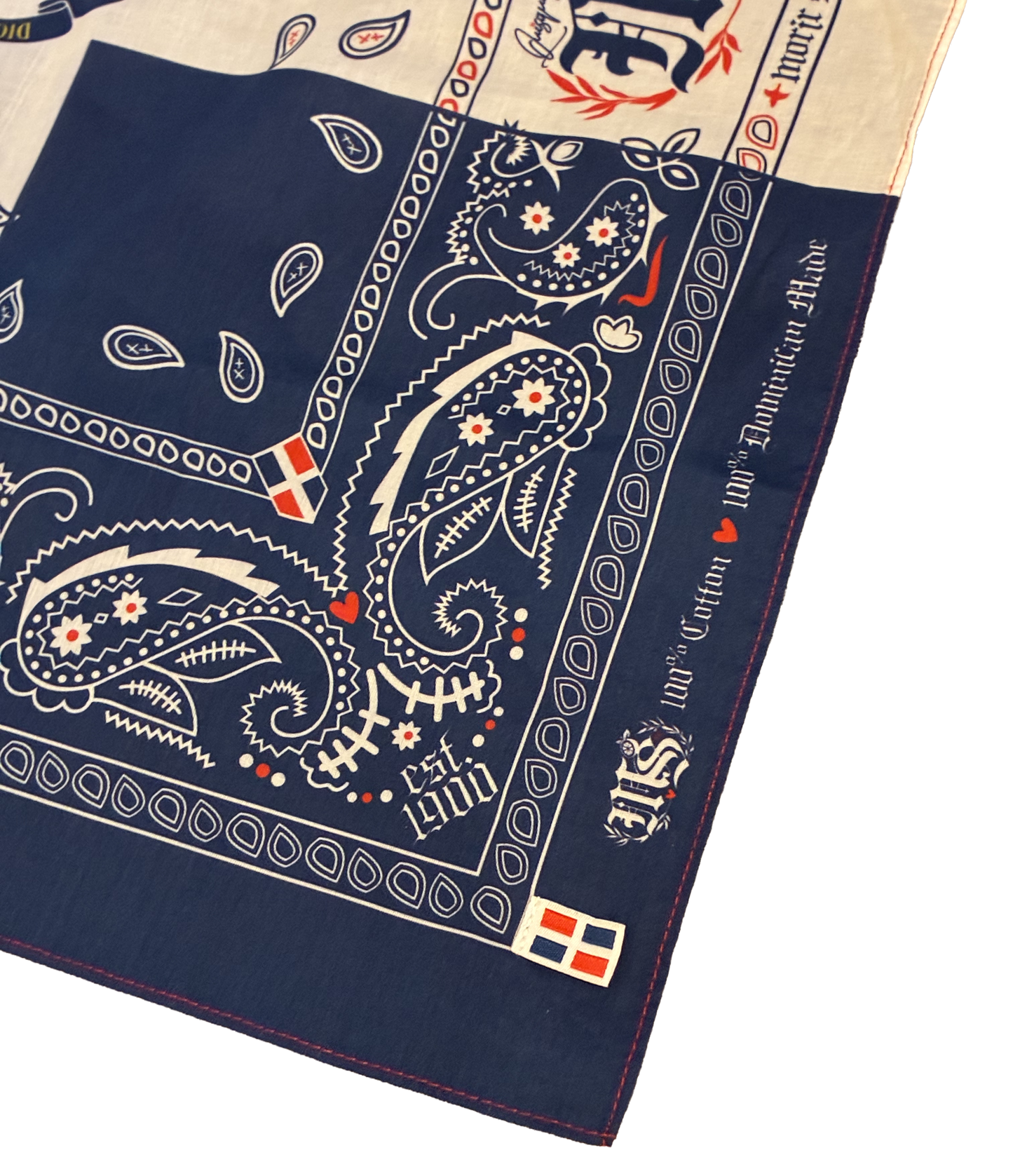 A2 - Bandana Quisqueya - Dominican Republic Flag 🇩🇴 | Premium 100% Cotton *NEW*