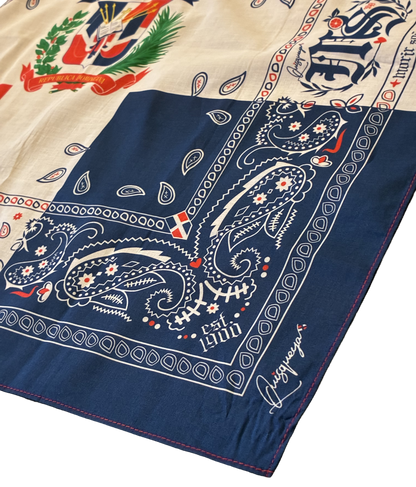 A2 - Bandana Quisqueya - Dominican Republic Flag 🇩🇴 | Premium 100% Cotton *NEW*