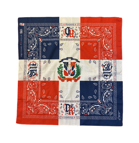 A2 - Bandana Quisqueya - Dominican Republic Flag 🇩🇴 | Premium 100% Cotton *NEW*