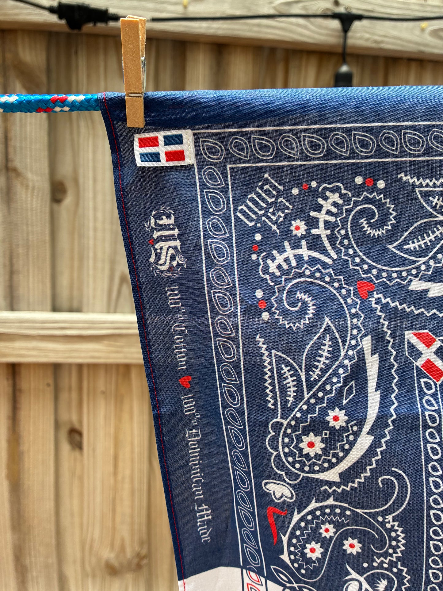 A2 - Bandana Quisqueya - Dominican Republic Flag 🇩🇴 | Premium 100% Cotton *NEW*