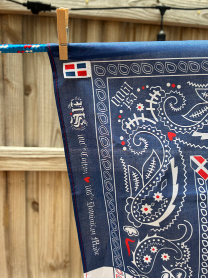 A2 - Bandana Quisqueya - Dominican Republic Flag 🇩🇴 | Premium 100% Cotton *NEW*