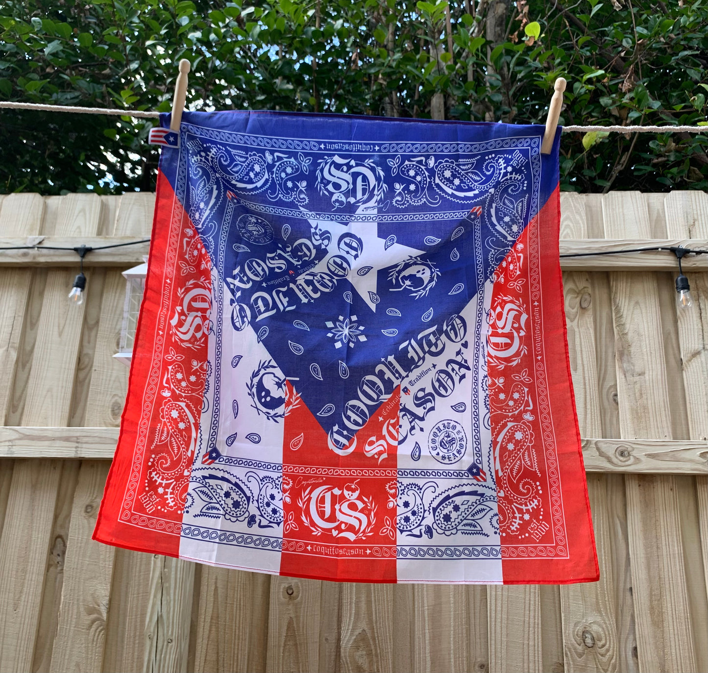 Bandana Puerto Rican Flag  🇵🇷 | Premium 100% Cotton