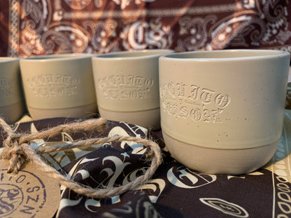 A1 - CoquitoSeason® Ceramic Engraved Coquito Shot Cups (4-Pack)