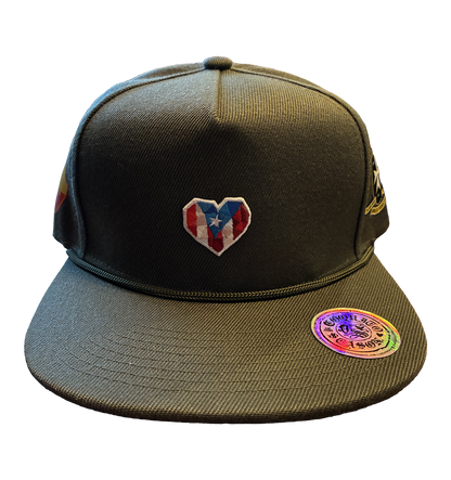 A2 - Borinqueneers Homage Snapback Hat - Military Green