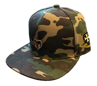 A2 - Borinqueneers Homage Snapback Hat - Camo