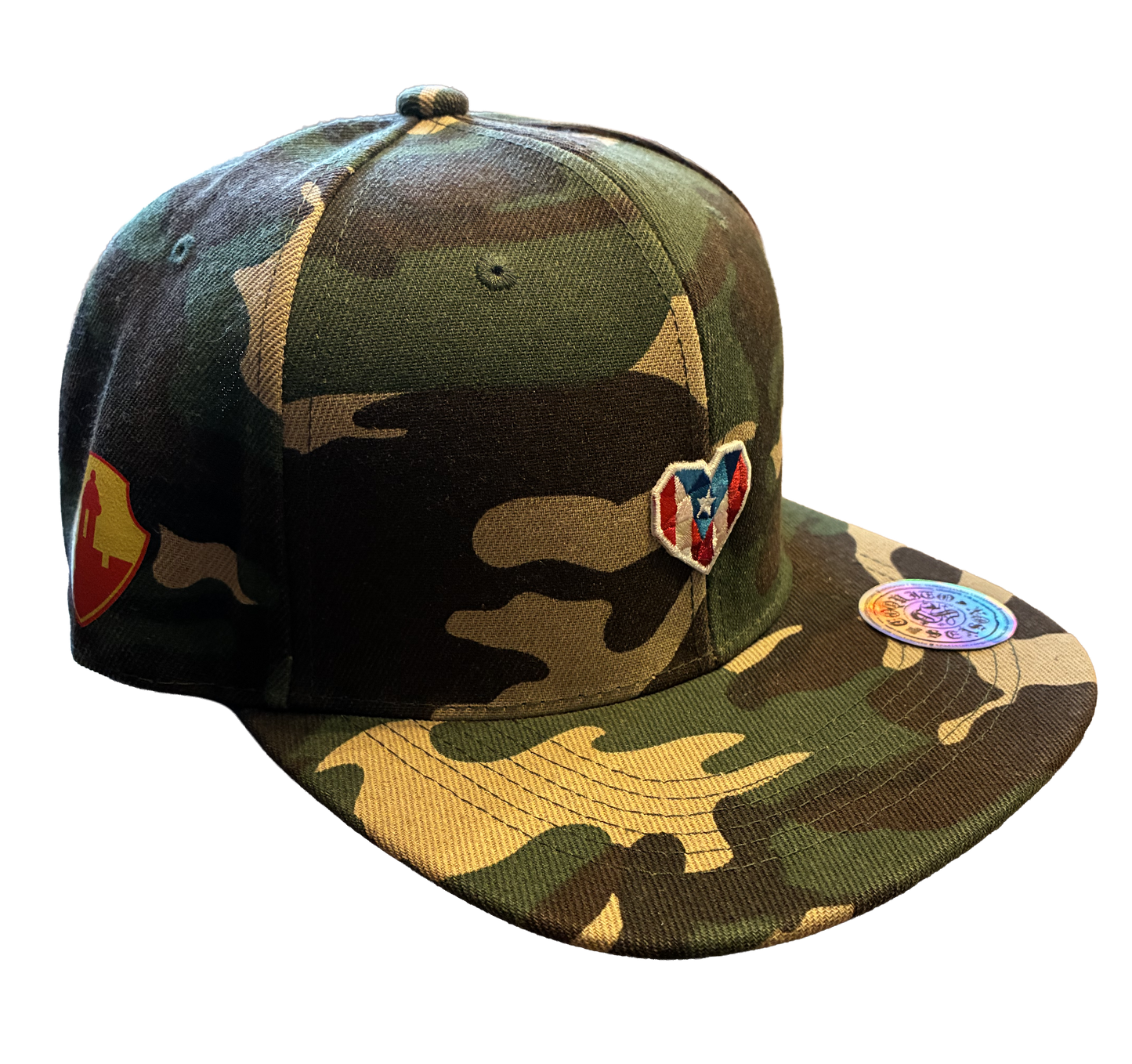 A2 - Borinqueneers Homage Snapback Hat - Camo