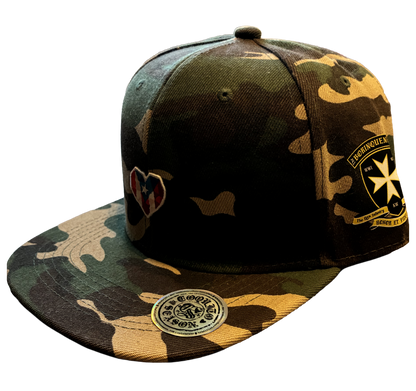 A2 - Borinqueneers Homage Snapback Hat - Camo