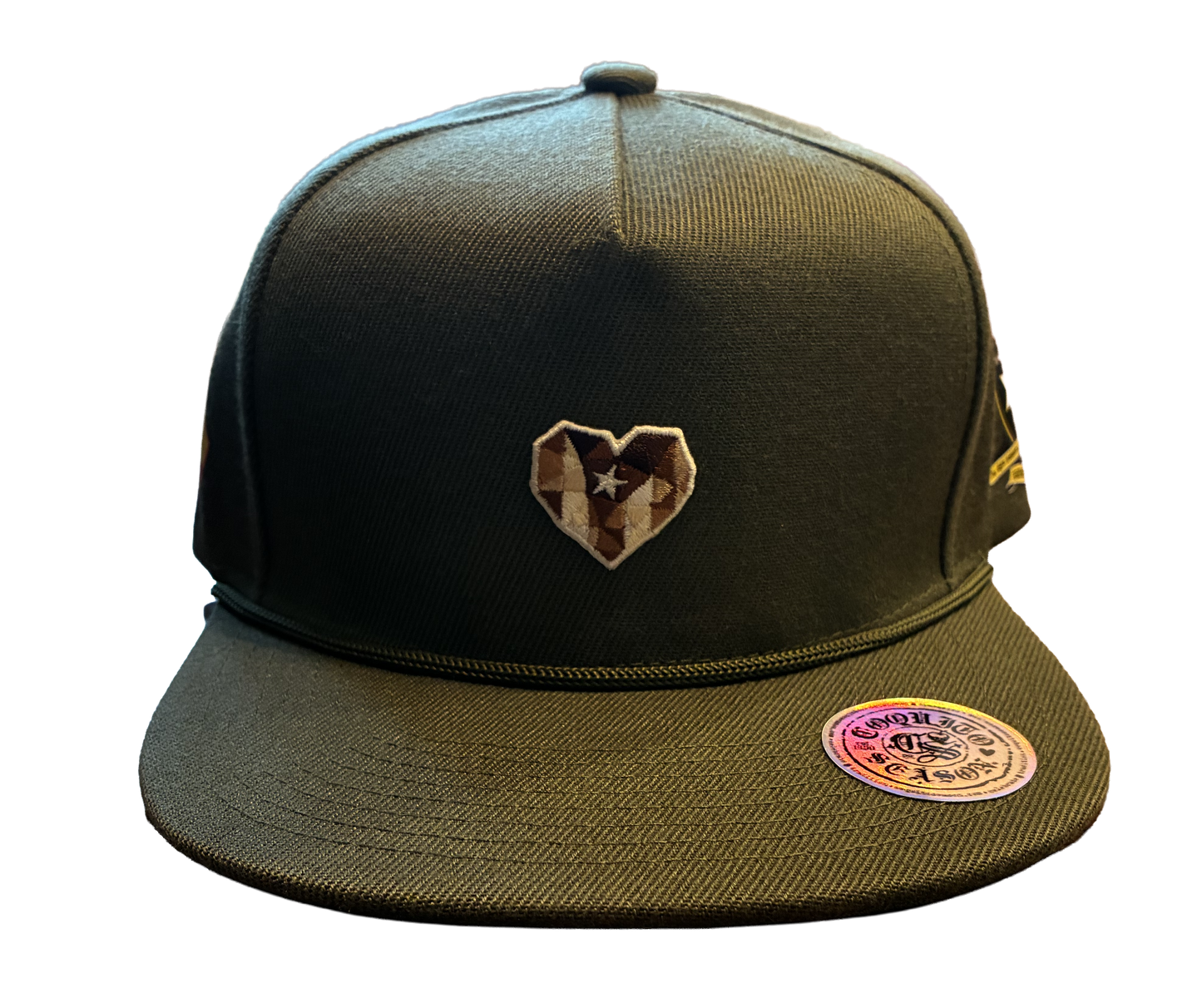 A2 - Borinqueneers Homage Snapback Hat - Military Green