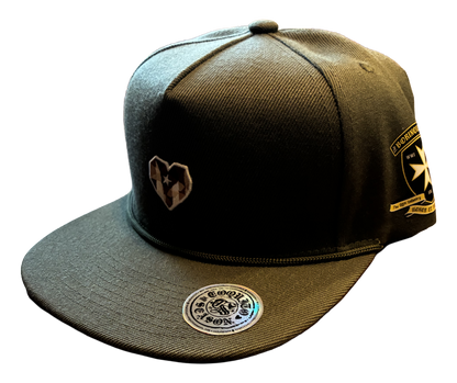 A2 - Borinqueneers Homage Snapback Hat - Military Green