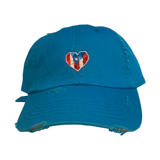 A4 - Mi Corazón Borincano - Distressed Dad Hat (Grito de Lares)