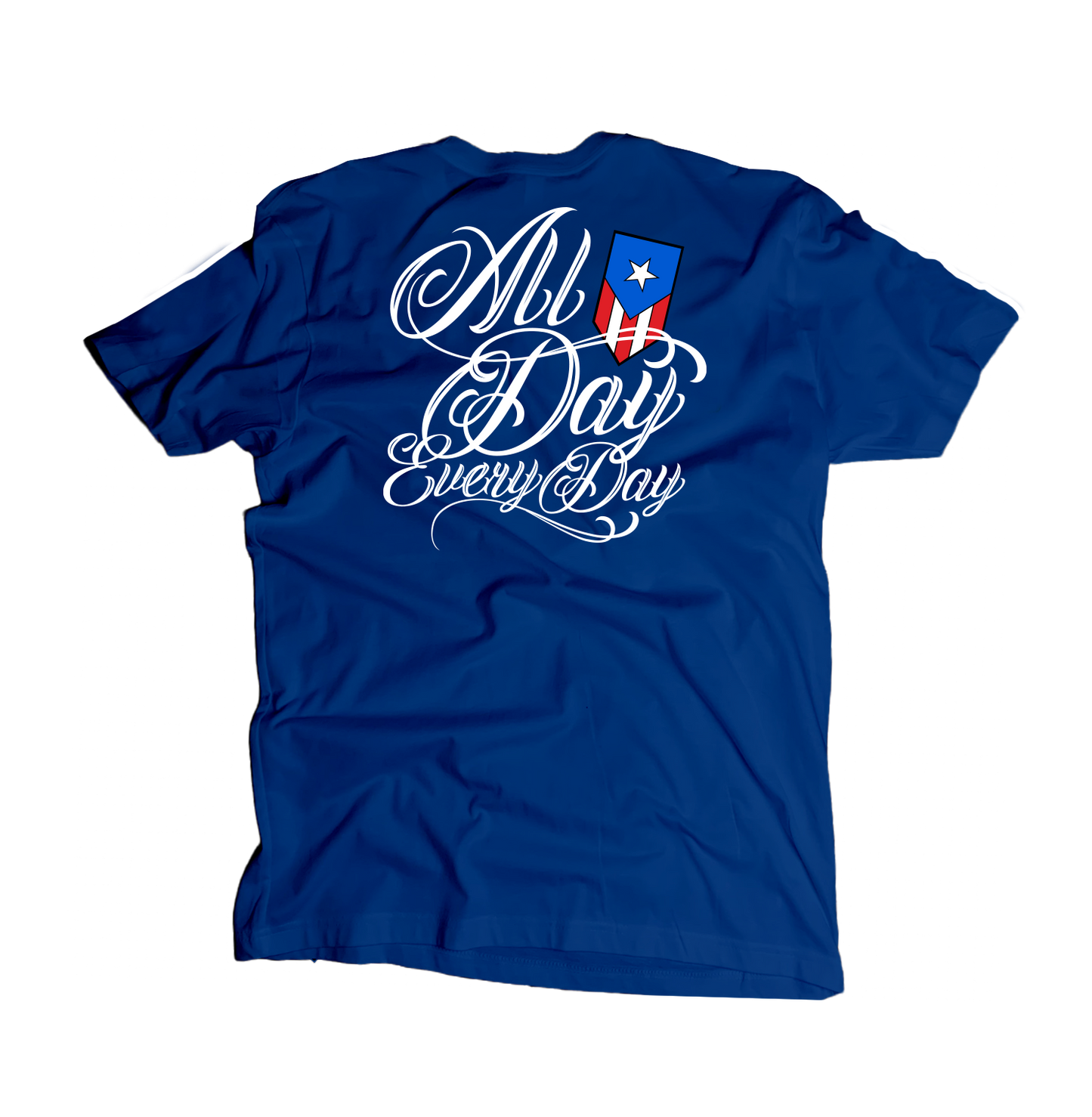 B4 - Puerto Rican Pride Shield Logo Tee – “All Day, Every Day” Graphic T-Shirt 🇵🇷