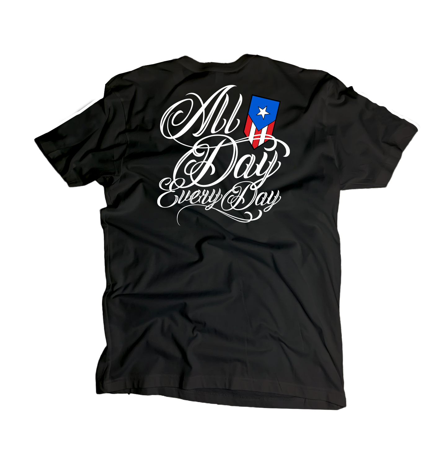B4 - Puerto Rican Pride Shield Logo Tee – “All Day, Every Day” Graphic T-Shirt 🇵🇷