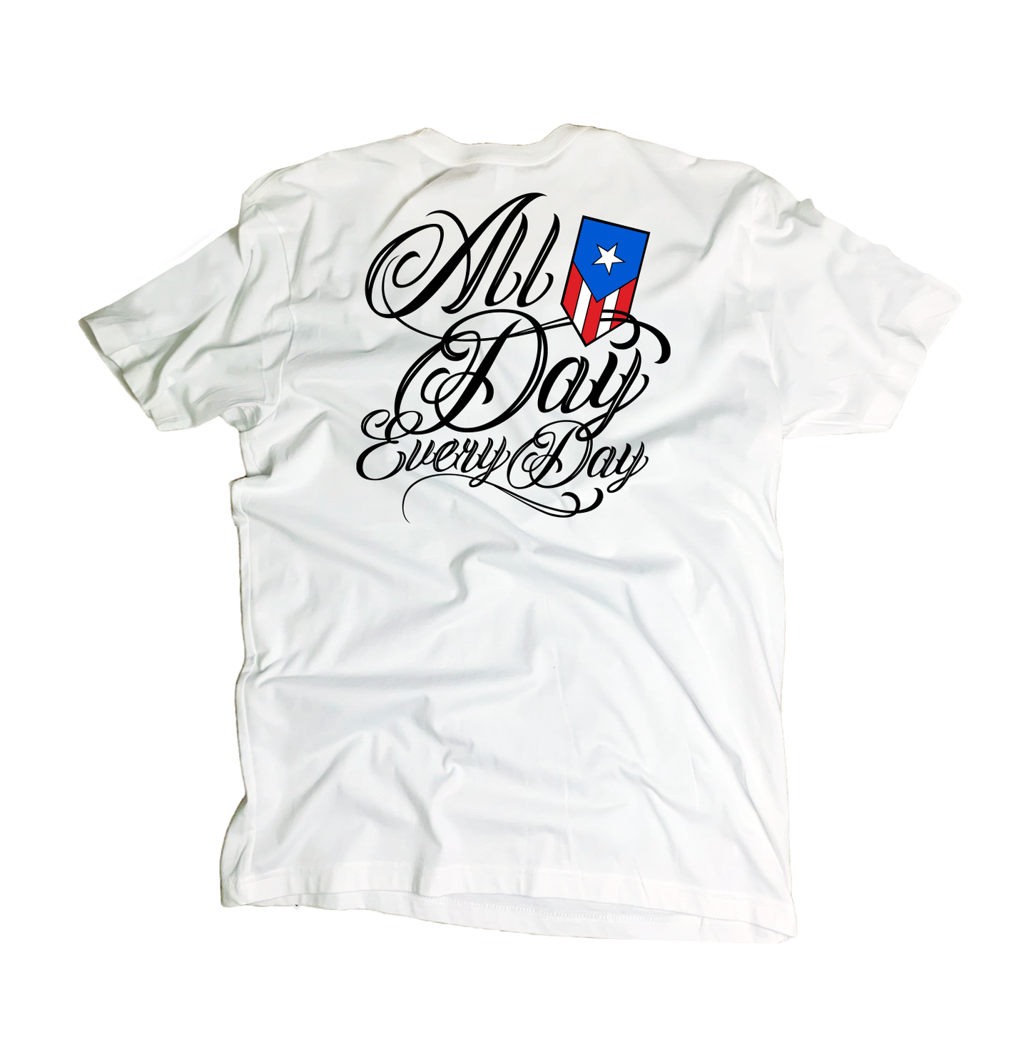 B4 - Puerto Rican Pride Shield Logo Tee – “All Day, Every Day” Graphic T-Shirt 🇵🇷