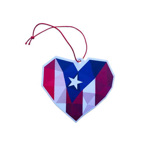 A7 - El Olor de Coquito Season®: Corazón Borincano - Air Freshener (Standard Color)