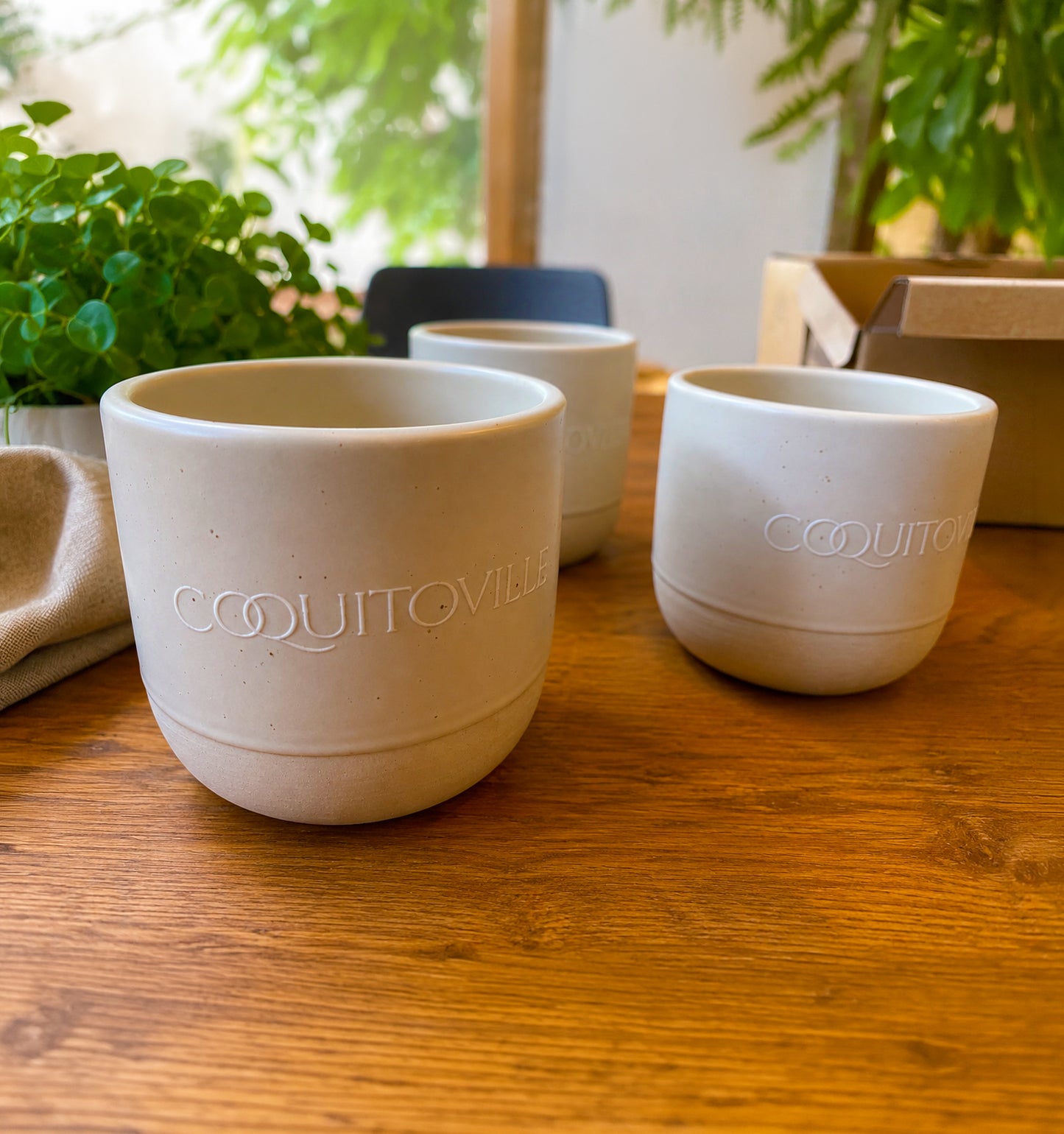 A3 - Coquito Shot Cups (4-Pack) - Ceramic/Engraved/Print
