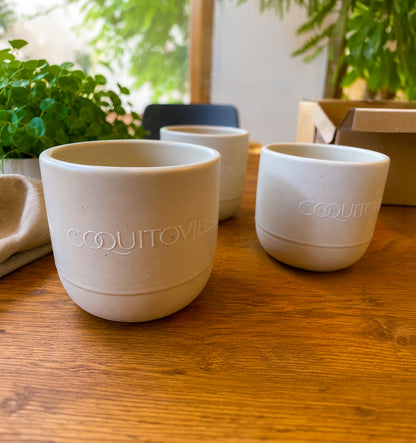 A3 - Coquito Shot Cups (4-Pack) - Ceramic/Engraved/Print