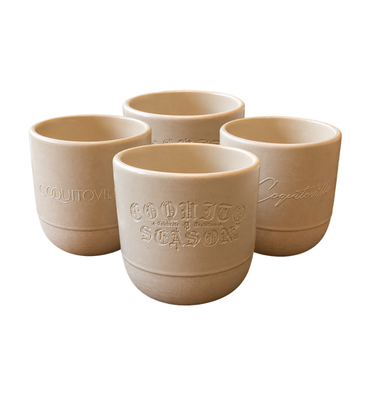 A3 - Coquito Shot Cups (4-Pack) - Ceramic/Engraved/Print