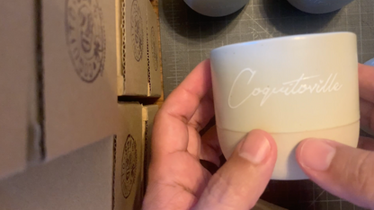 A3 - Coquito Shot Cups (4-Pack) - Ceramic/Engraved/Print