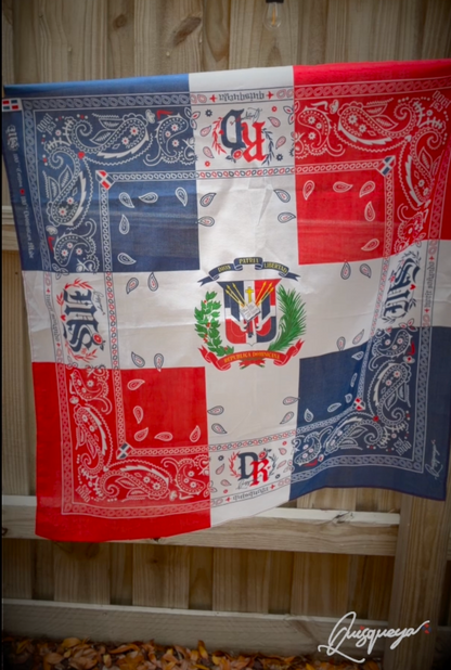 A2 - Bandana Quisqueya - Dominican Republic Flag 🇩🇴 | Premium 100% Cotton *NEW*